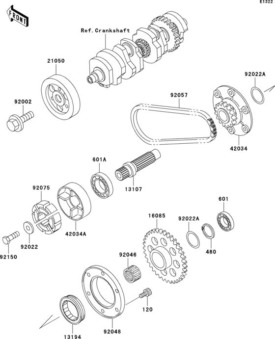 Secondary shaft