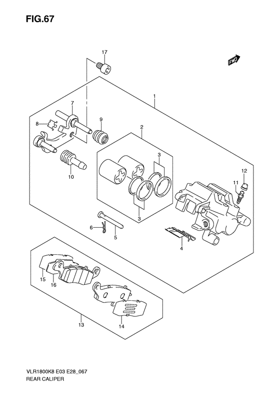 VLR1800 Задний суппорт