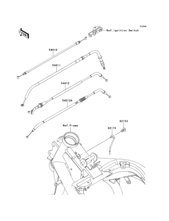 EX400 Тросы управления