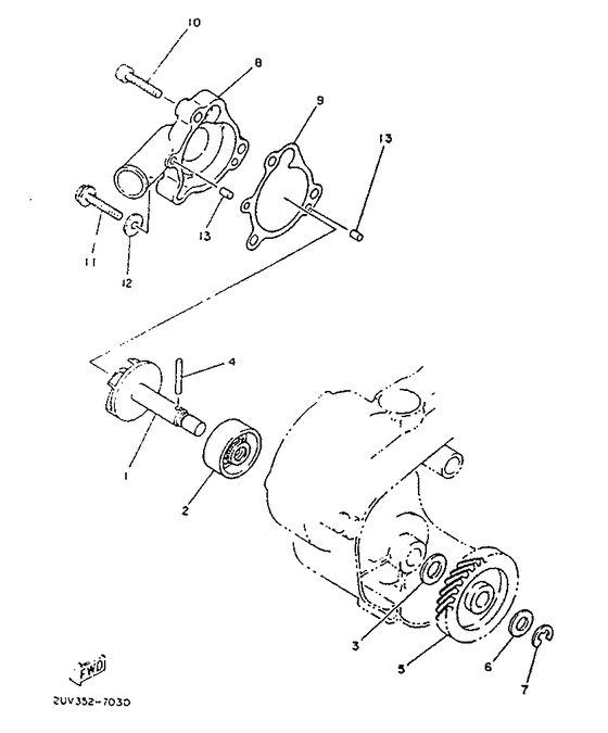 TZR80 Водяной насос
