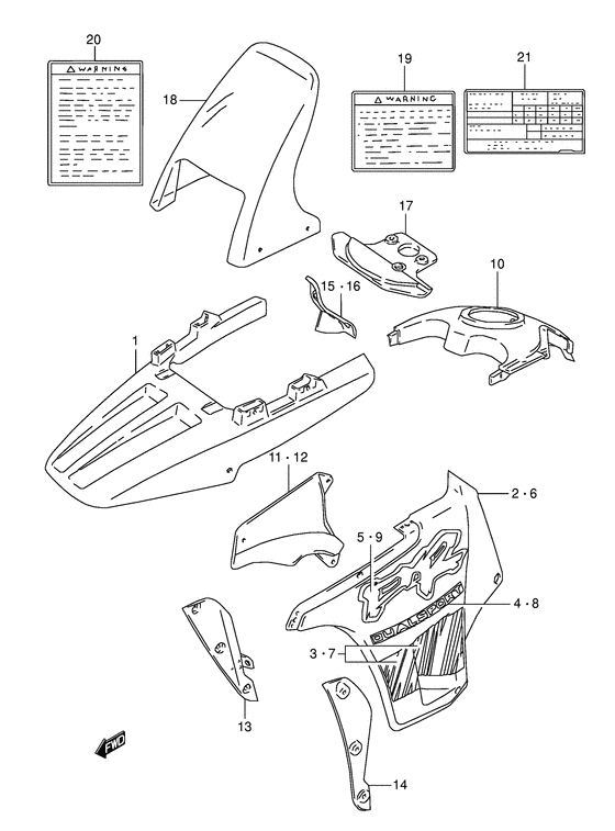 Cowling body