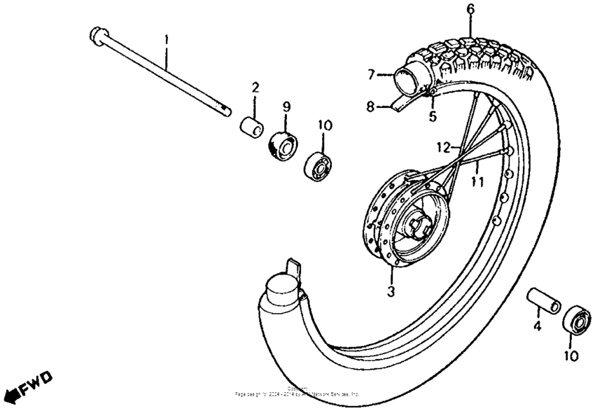 Front wheel 79-82
