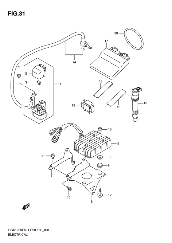 GSX1250 (ABS) Equipo electrico