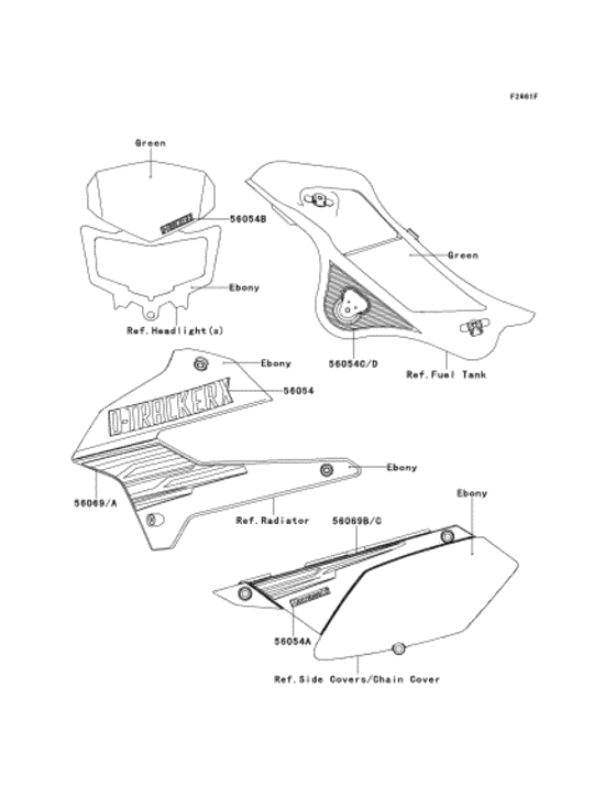KLX250 Наклейки
