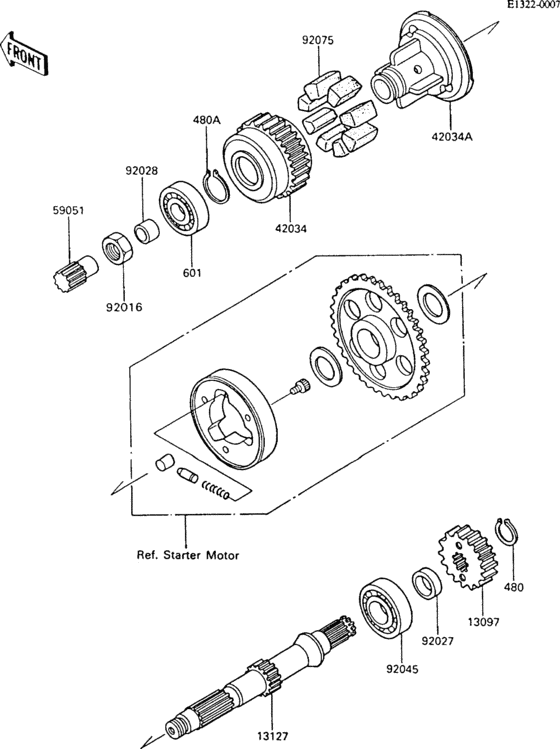 Secondary shaft