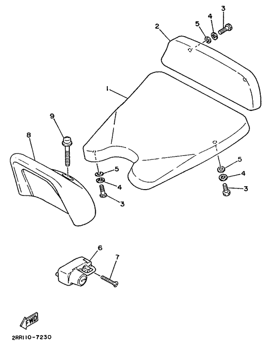 YSR80 Сиденье