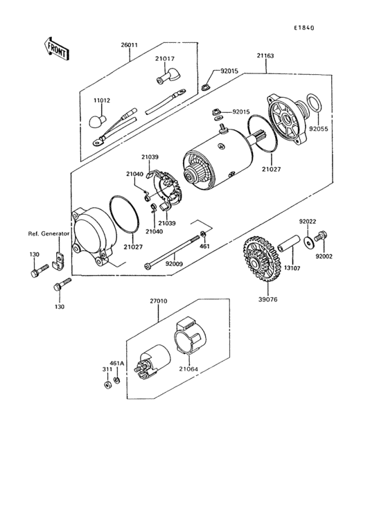 Starter motor(zg1200-b6)
