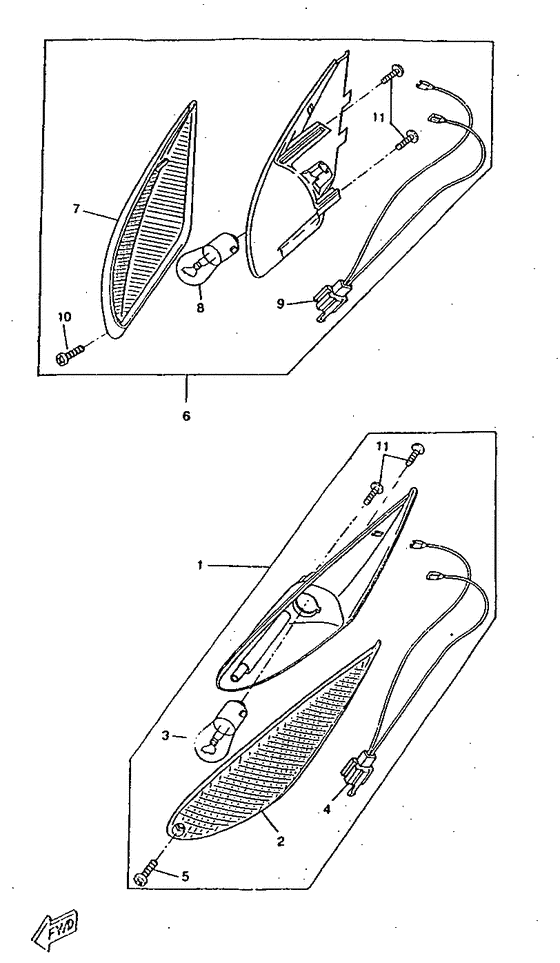 CW50RSX Поворотники