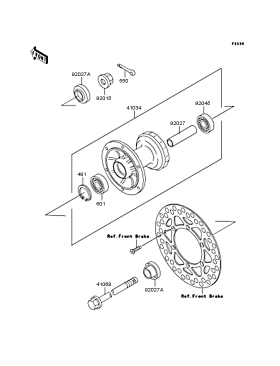  Переднее колесо