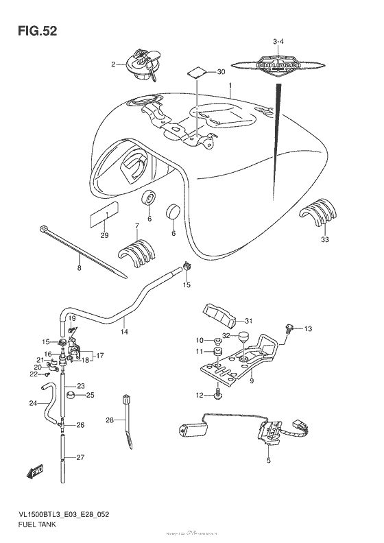 Fuel Tank (Vl1500Btl3 E03)