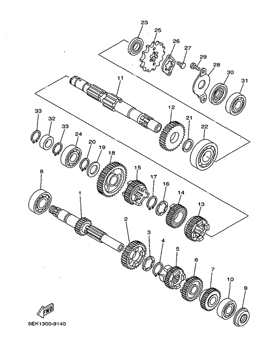 TW125 Трансмиссия