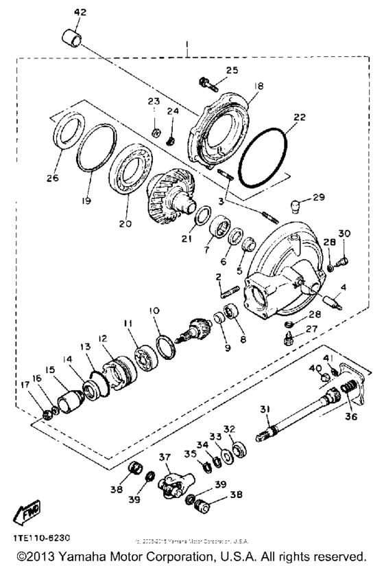 XV1100A Ведущий вал