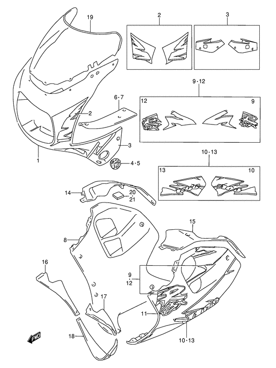 Cowling body