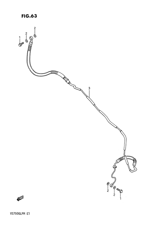 VS750 Сцепление hose