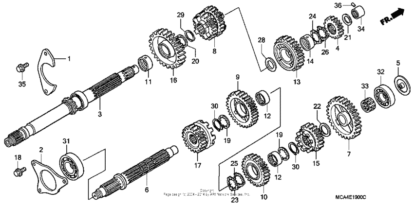 GL1800 (ABS) Трансмиссия