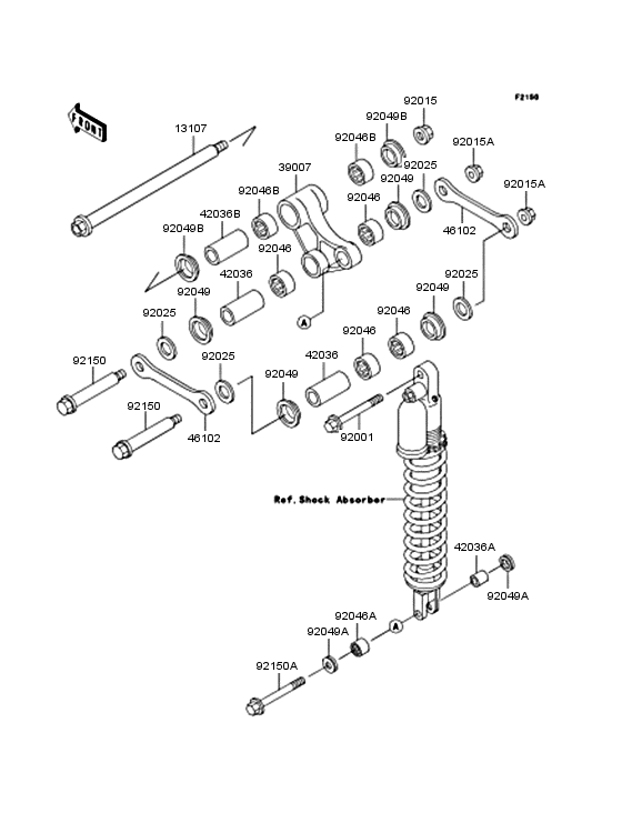 KLX300R Задняя подвеска