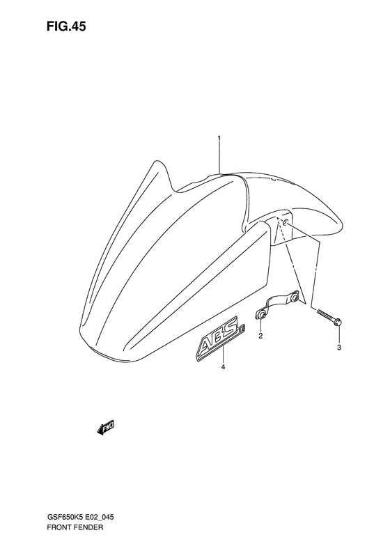 GSF650 Переднее крыло
