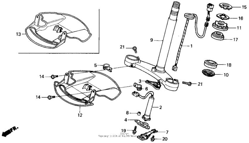 GL1500I Траверса нижняя
