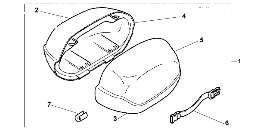 NT650 Big saddle bag lid
