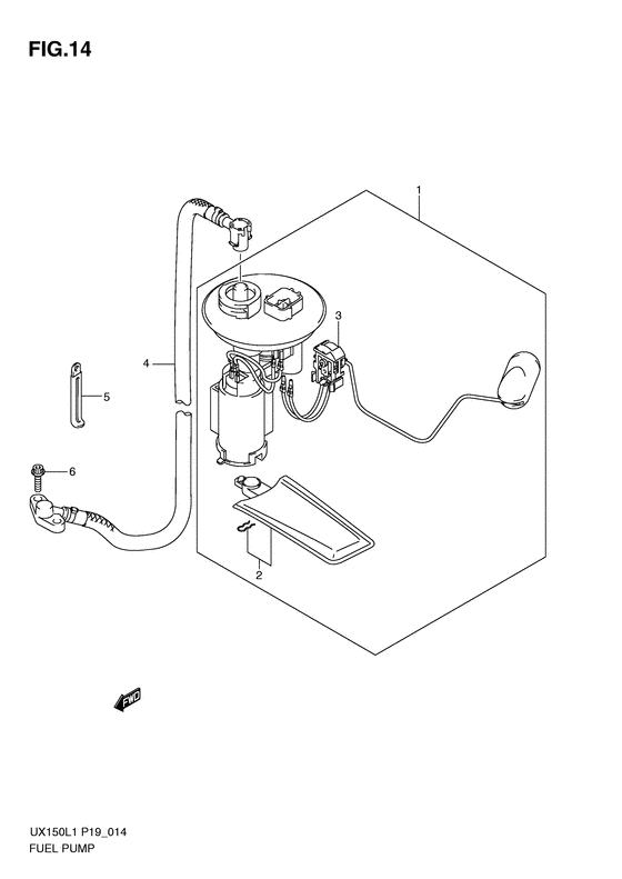 UX150 Топливный насос