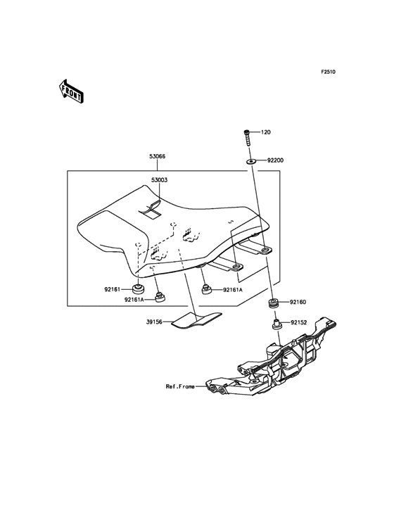 ZX1000 Сиденье