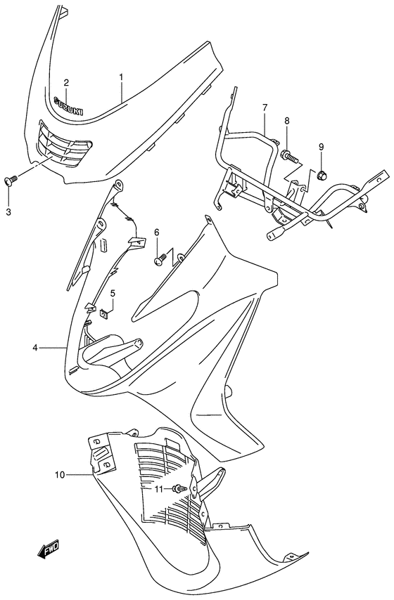 Front leg shield