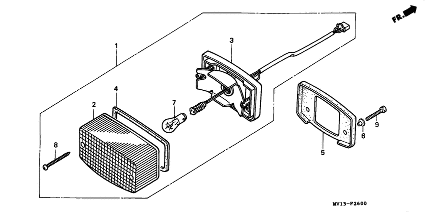 Taillight unit ass`y
