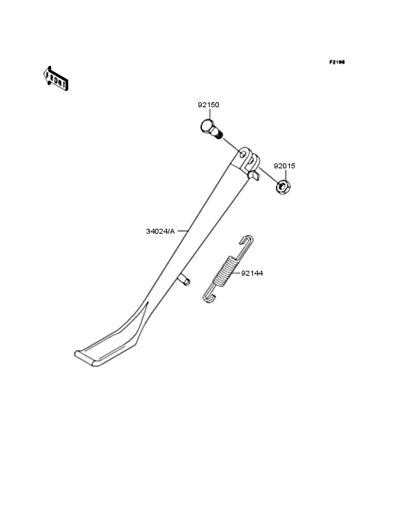 VN400 Подножка