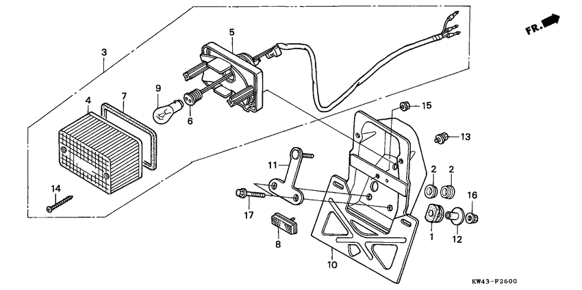 Taillight unit ass`y