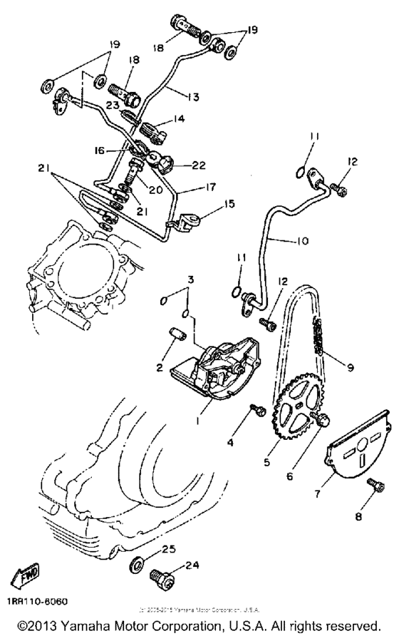 XV700CT Масляный насос