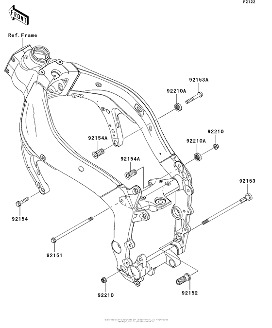 ZX600 Крепление двигателя