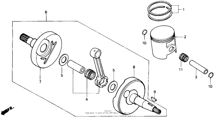 CR500R Коленвал