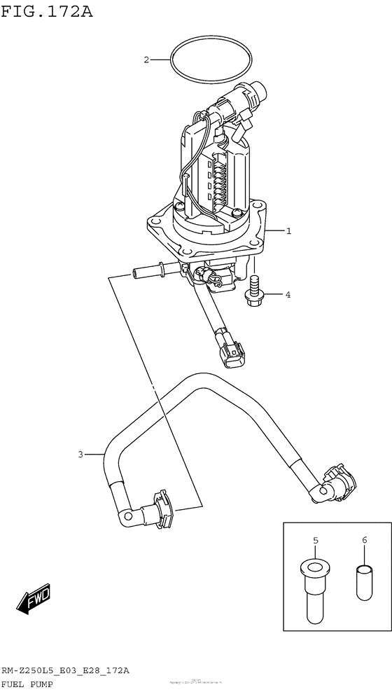 RM-Z250 Топливный насос