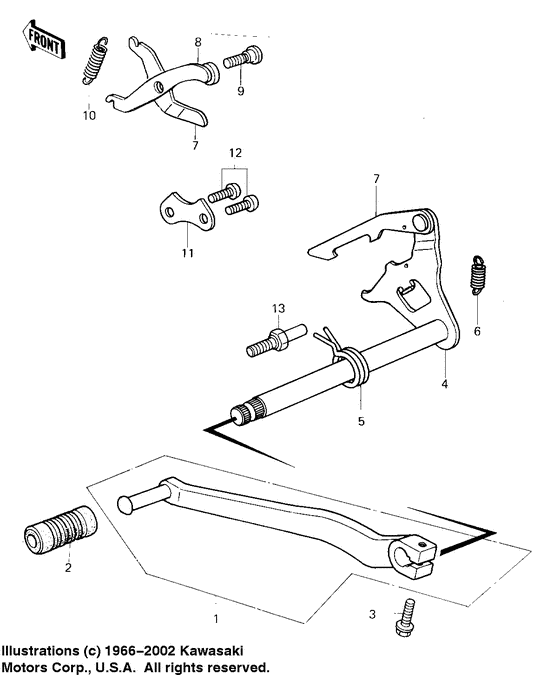 KDX80 Переключатель передач