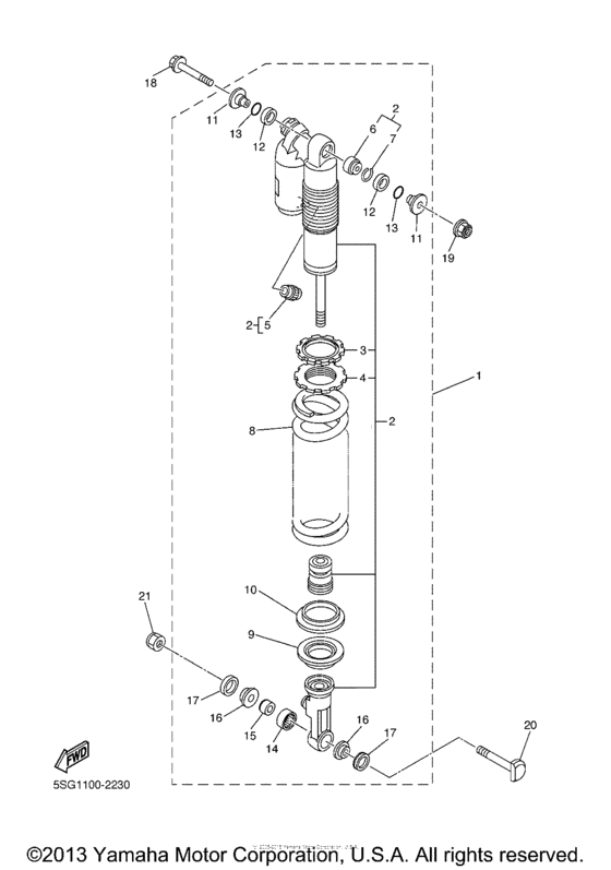 YZ250FP Задняя подвеска