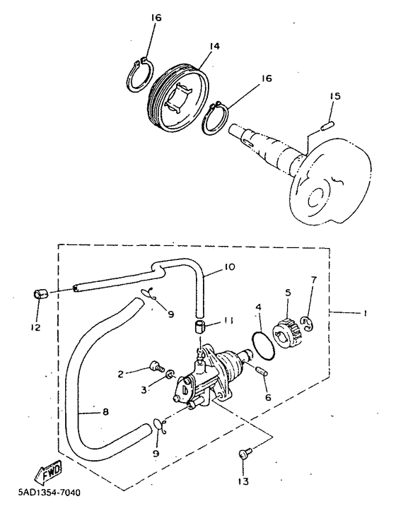 YN50R Масляный насос