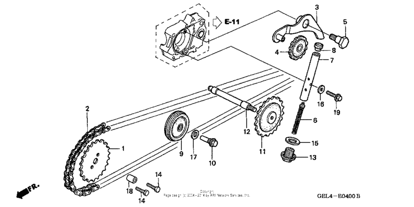 XR50R Cam chain + tensioner