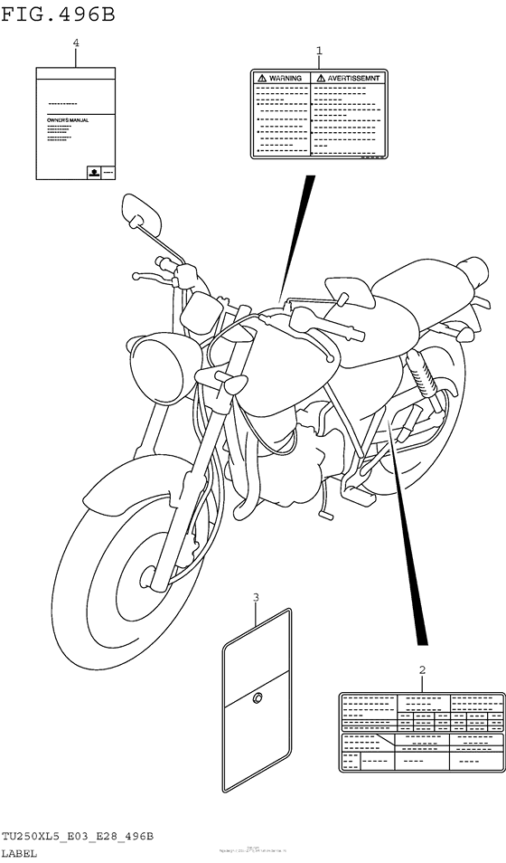 Label (Tu250Xl5 E28)