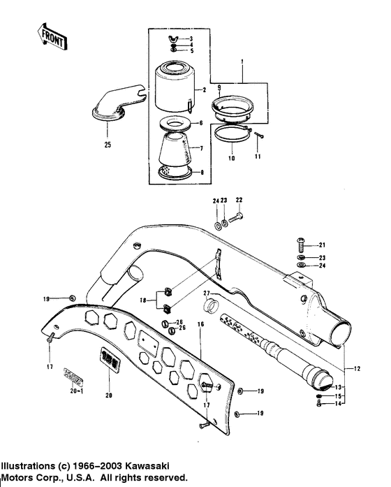 Air cleaner/muffler