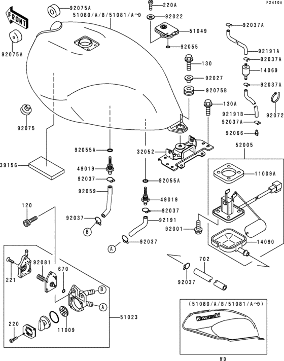 Fuel tank(1/2)(er500-b2-b4)