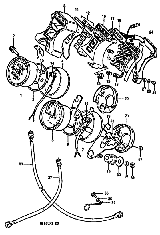 Speedometer-tachometer