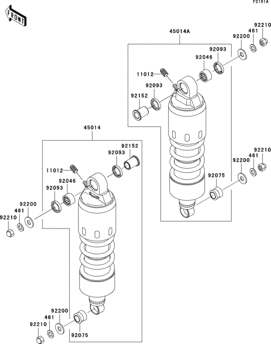 VN1600 Suspension / shock absorber(a3)