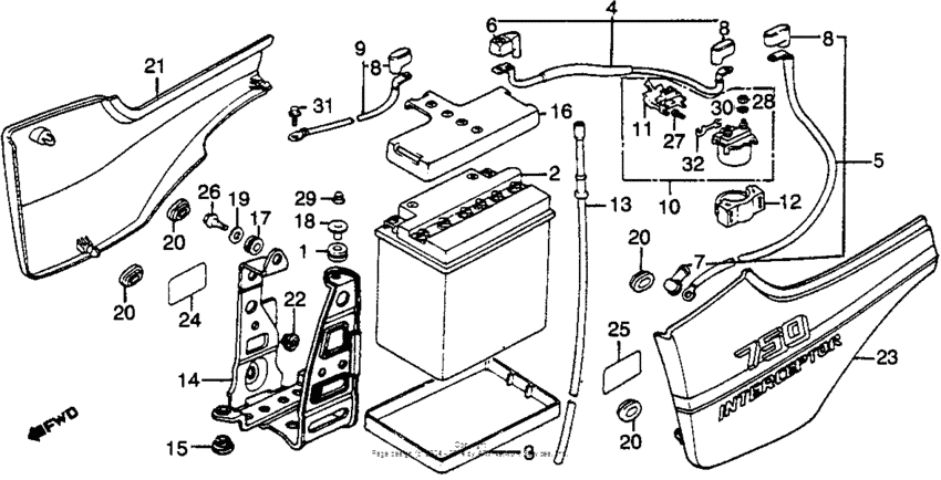 Side cover + battery