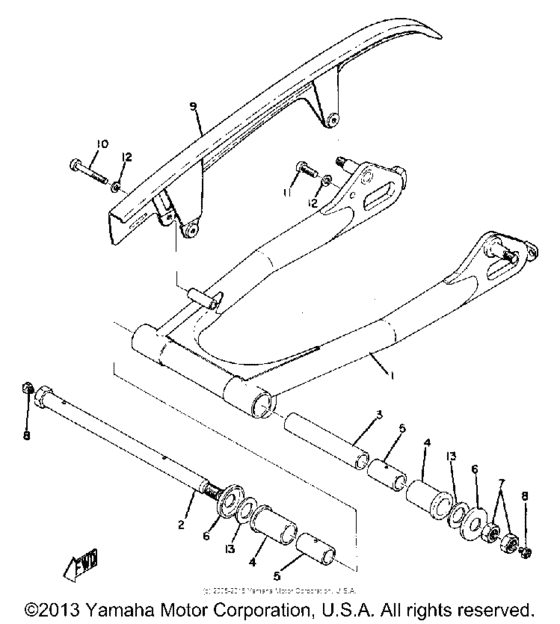 Rear arm & chain case