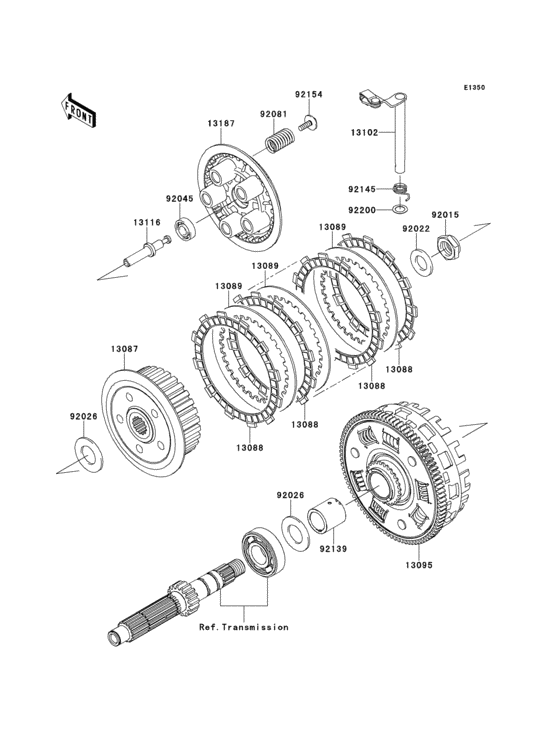 ER650 Сцепление