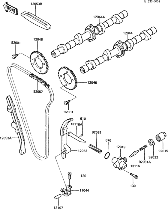 ZX600 Распред вал