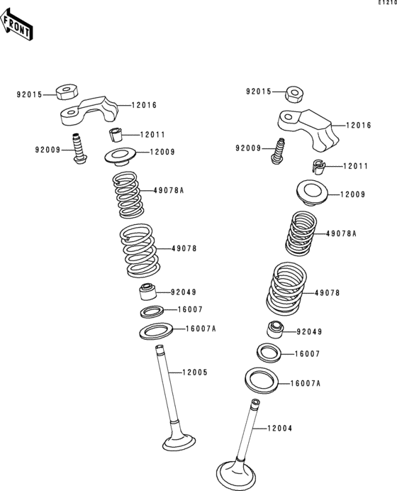 EX250 Клапана