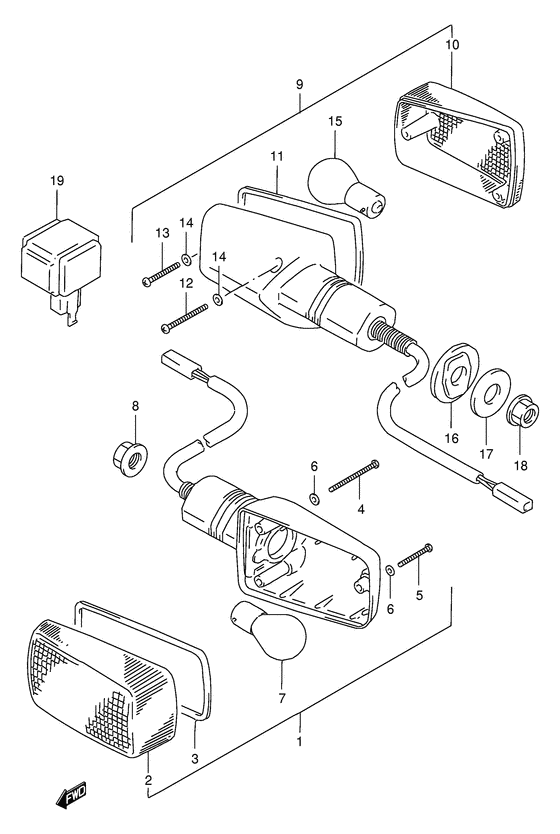 GSX400 Поворотники