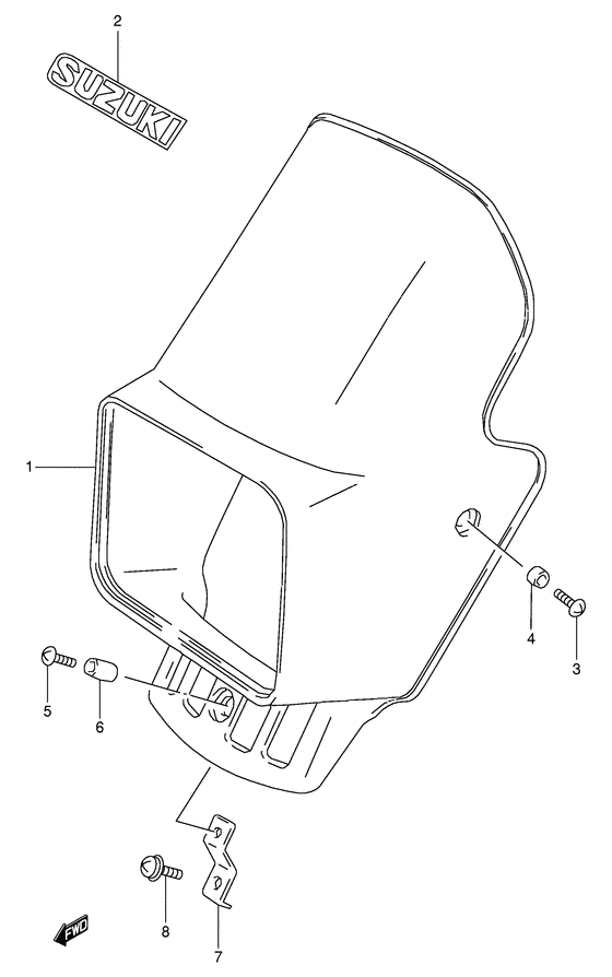 Headlamp cover  front fender