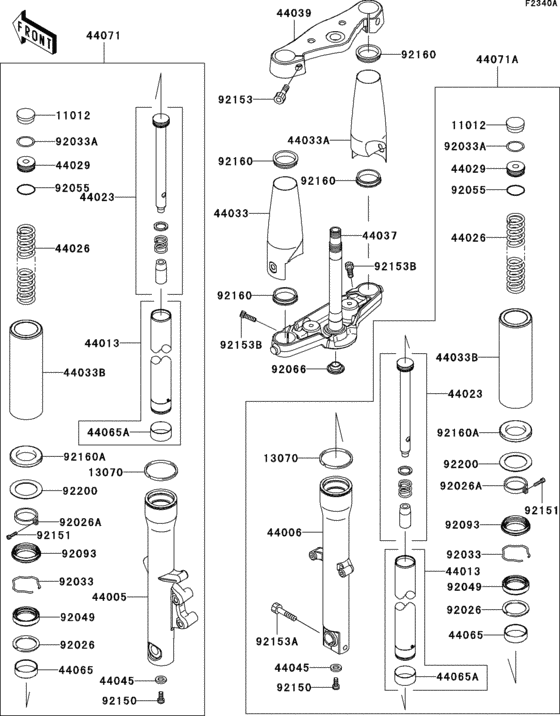 Front fork(jkavn2d1 7a010828-)